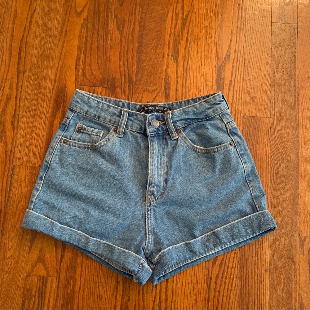 Bershka highwaist denim short